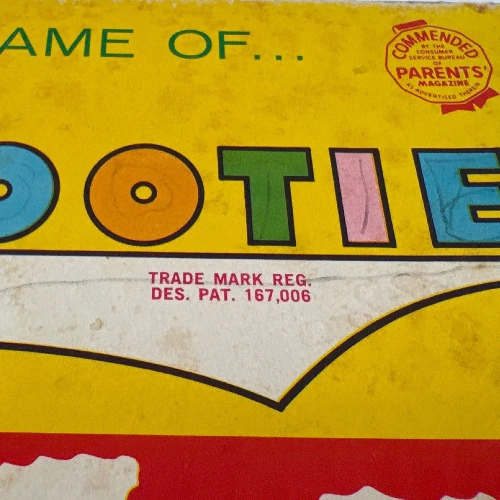 Schaper 1949 Cootie Kids Vintage Board Game Multicolor  Retro Plastic Toy